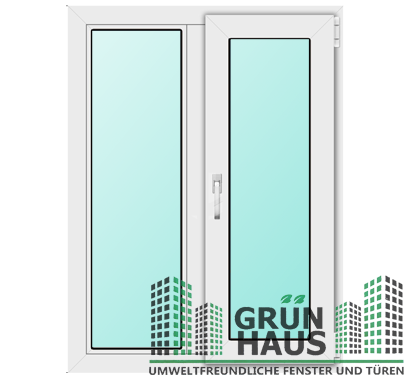 Окно ПВХ Grünhaus две створки в Москве Окно ПВХ Grünhaus две створки